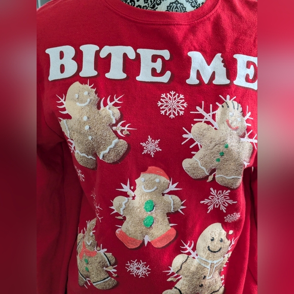 Holiday Gingerbread Man Pullover/Sweater Sweatshirt - Picture 9 of 14